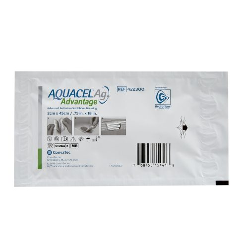 Aquacel® Ag Advantage™ Ribbon Wound Dressing .75" x 18" - 422300 - Medical Supply Surplus