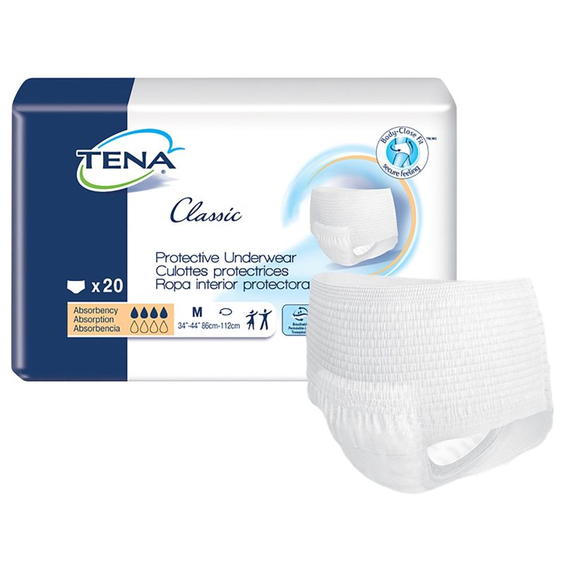 TENA® Classic Pull On Adult Incontinence Brief - Medical Supply Surplus