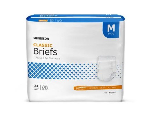 McKesson Classic Light Absorbency Incontinence Briefs - Medical Supply Surplus