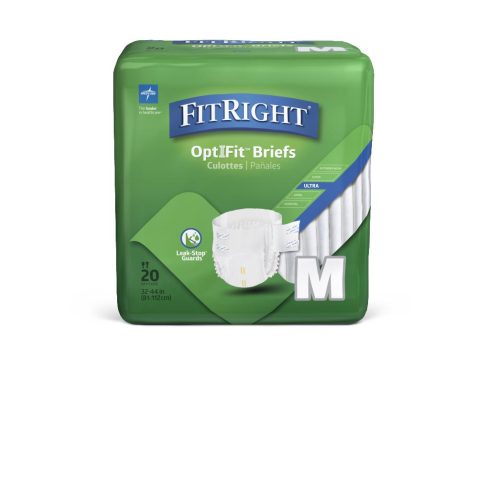 FitRight Optifit Ultra Adult Incontinence Briefs - Case of 80 - Medical Supply Surplus