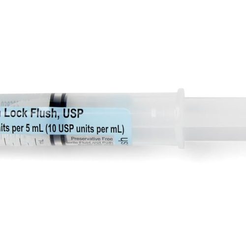 Prefilled Syringe with Heparin 5ML 10 U/ML - Medical Supply Surplus