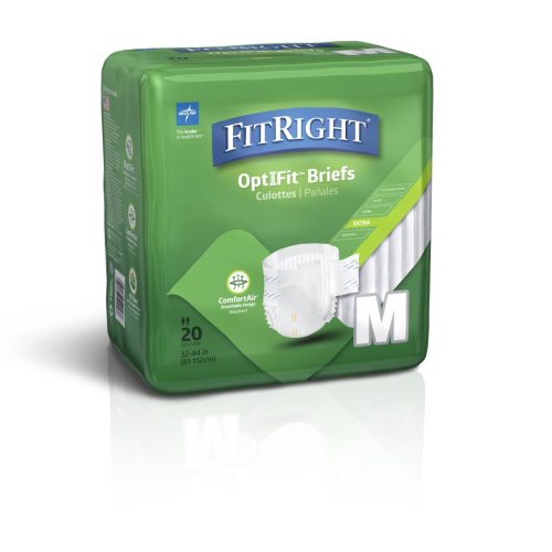 FitRight Extra Incontinence Briefs - Case of 80 - Medical Supply Surplus