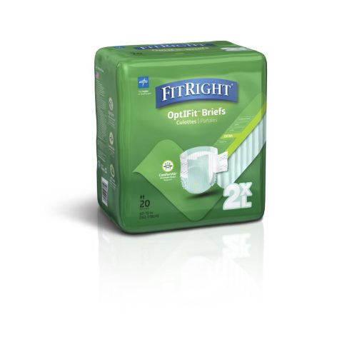 FitRight Extra Incontinence Briefs - Case of 80 - Medical Supply Surplus