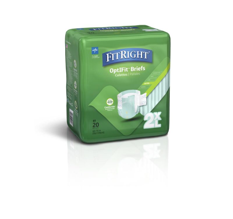 FitRight Extra Incontinence Briefs - Case of 80 - Medical Supply Surplus