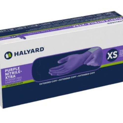 Halyard Purple Nitrile-Xtra™  Powder Free Exam Gloves - 500/Case - Medical Supply Surplus