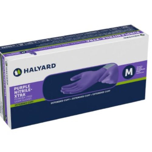 Halyard Purple Nitrile-Xtra™  Powder Free Exam Gloves - 500/Case - Medical Supply Surplus