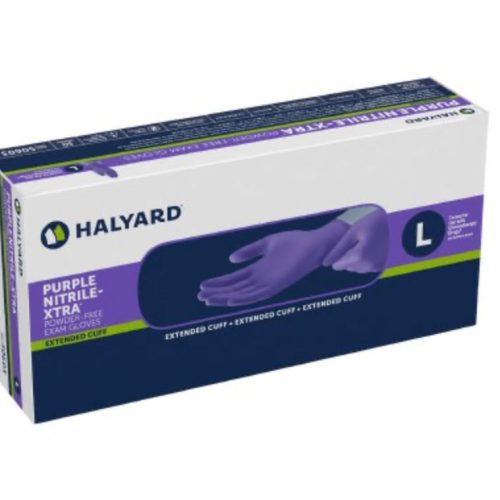 Halyard Purple Nitrile-Xtra™  Powder Free Exam Gloves - 500/Case - Medical Supply Surplus