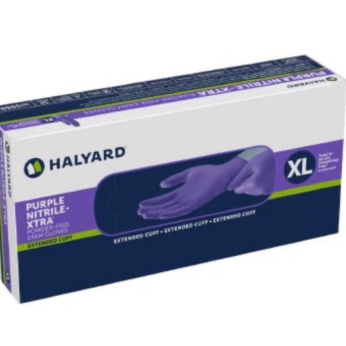 Halyard Purple Nitrile-Xtra™  Powder Free Exam Gloves - 500/Case - Medical Supply Surplus