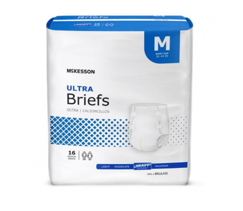 McKesson Ultra Heavy Absorbency Incontinence Briefs - Medical Supply Surplus