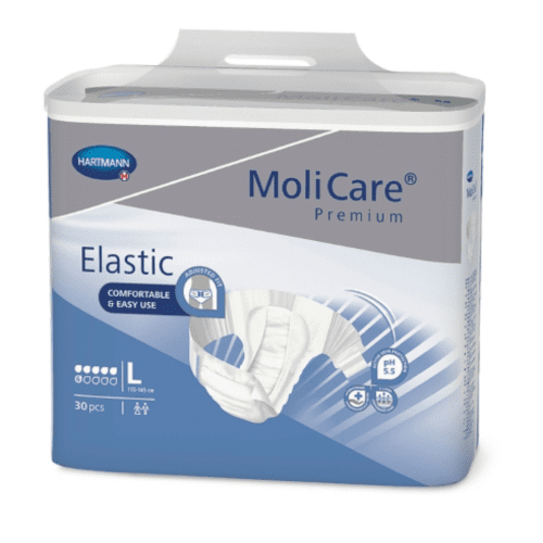 MoliCare® Premium Elastic Briefs - Case of 90 - Medical Supply Surplus