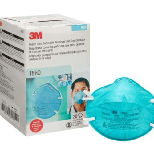 3M 1860 N95 Respirator Masks - 20 Per Box - Medical Supply Surplus