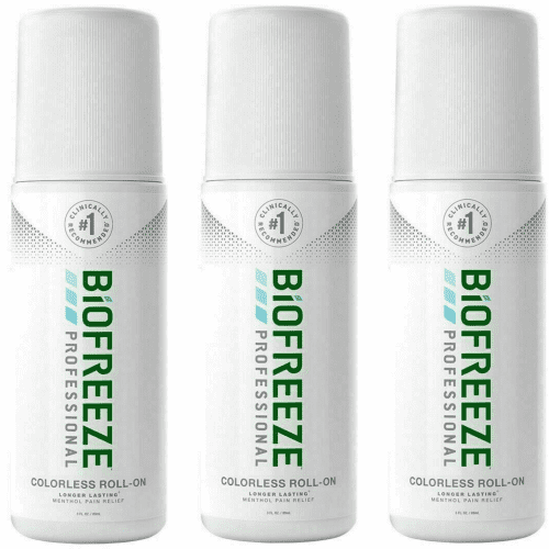 Biofreeze Professional Roll-On 5% Pain Relief Gel, 3oz - Medical Supply Surplus