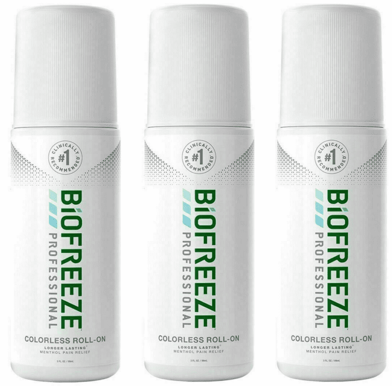 Biofreeze Professional Roll-On 5% Pain Relief Gel, 3oz - Medical Supply Surplus