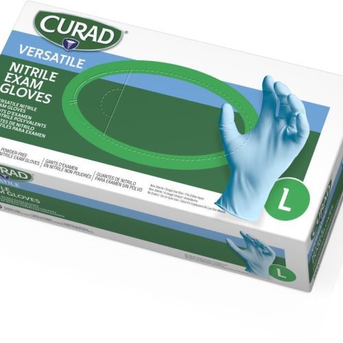 Curad Nitrile Exam Gloves - Latex Free & Powder Free -10 boxes/Case - Medical Supply Surplus