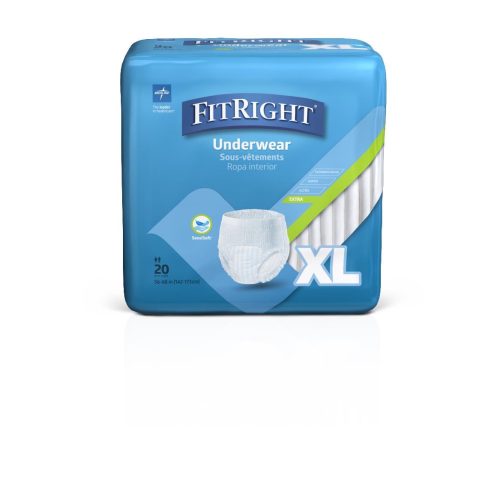 FitRight Extra Incontinence Underwear- Case of 80 - Medical Supply Surplus