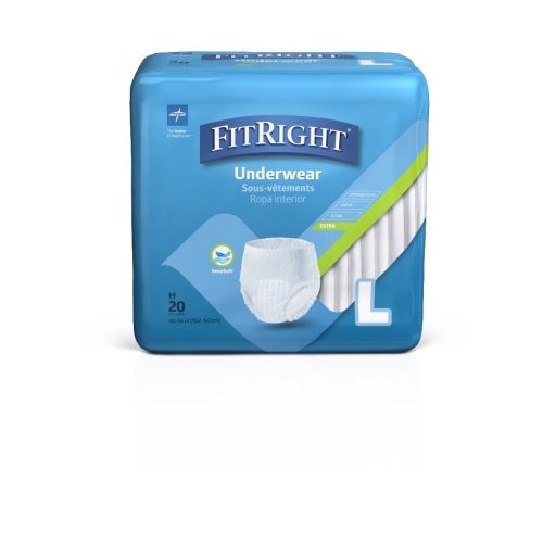 FitRight Extra Incontinence Underwear- Case of 80 - Medical Supply Surplus