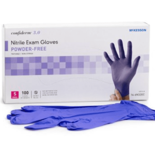 Confiderm® 3.0 Standard Cuff Powder Free Nitrile Exam Gloves- Case of 1000 - Medical Supply Surplus