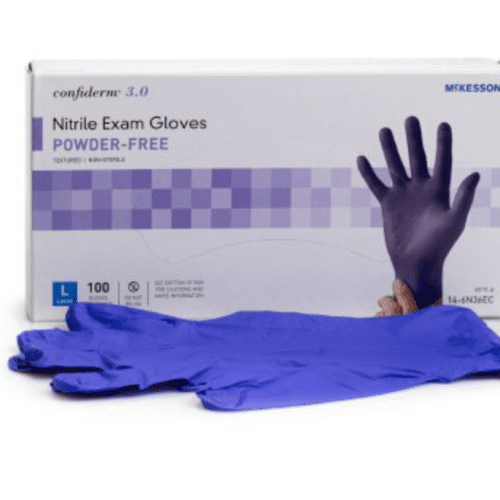 Confiderm® 3.0 Standard Cuff Powder Free Nitrile Exam Gloves- Case of 1000 - Medical Supply Surplus